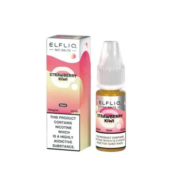 Elf Bar ElfLiq Strawberry Kiwi Nic Salt E-Liquid 10ml
