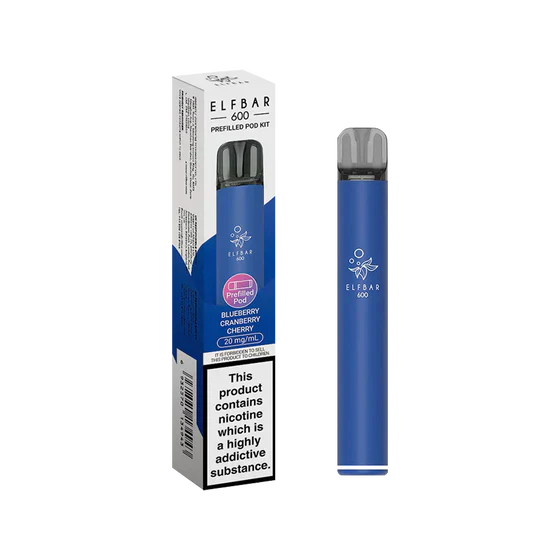 Elf Bar 600 Blueberry Cherry Cranberry Prefilled Pod Kit