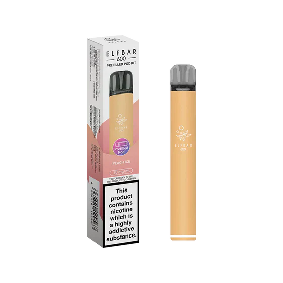 Elf Bar 600 Peach Ice Prefilled Pod Kit
