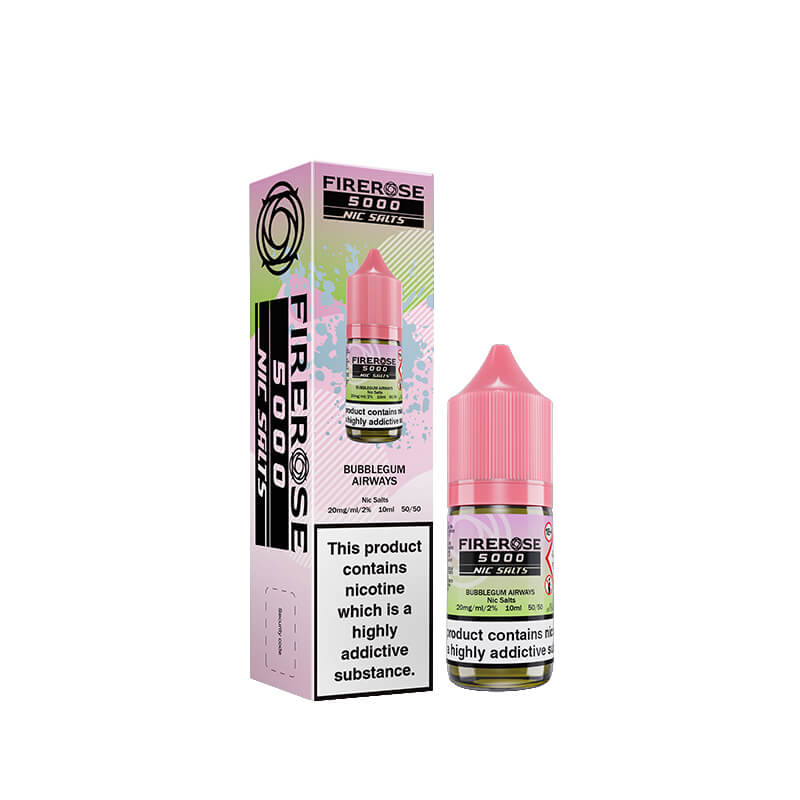 Elux Firerose 5000 Bubblegum Airways 10mg Nic Salts