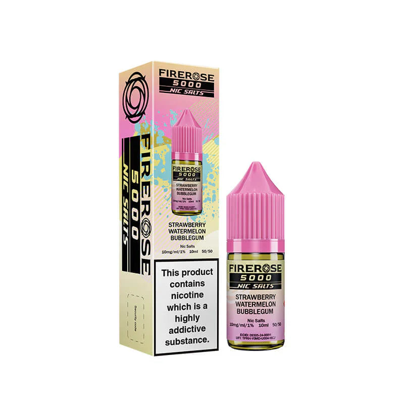 Elux Firerose 5000 Strawberry Watermelon Bubblegum 10mg Nic Salts