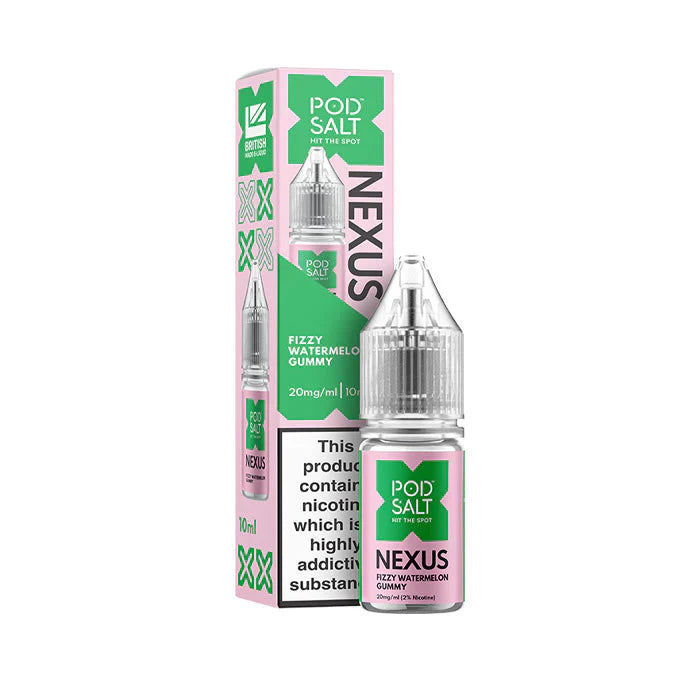 Pod Salt Nexus Fizzy Watermelon Gummy 10ml Nicotine Salt E-Liquid