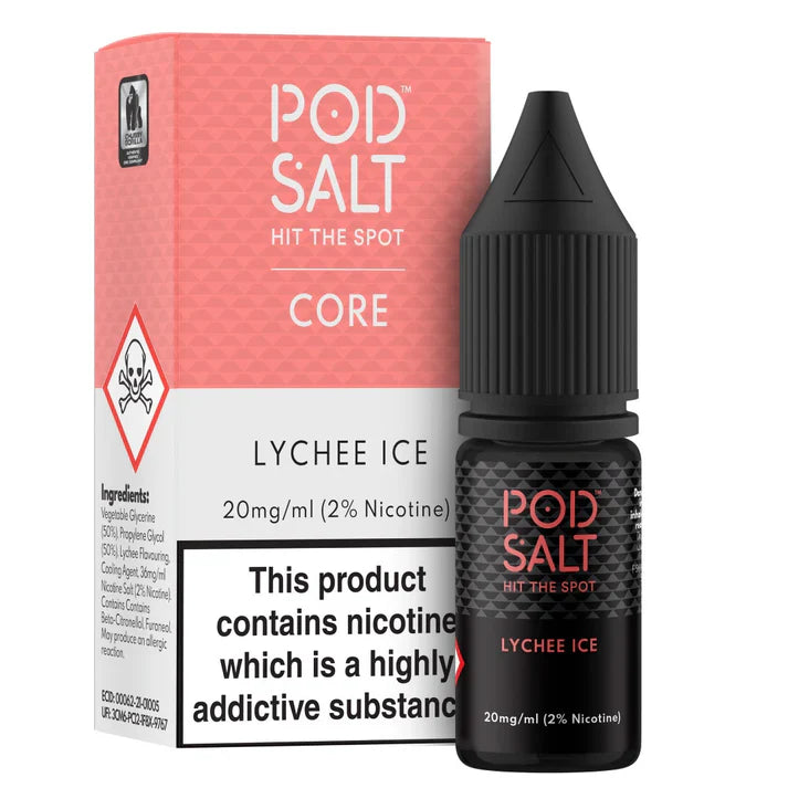 Pod Salt Core Lychee Ice 10ml Nicotine Salt E-Liquid