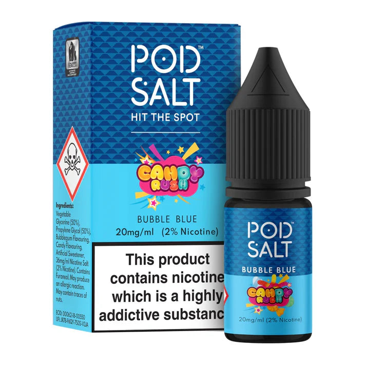 Pod Salt Fusion Bubble Blue 10ml Nicotine Salt E-Liquid