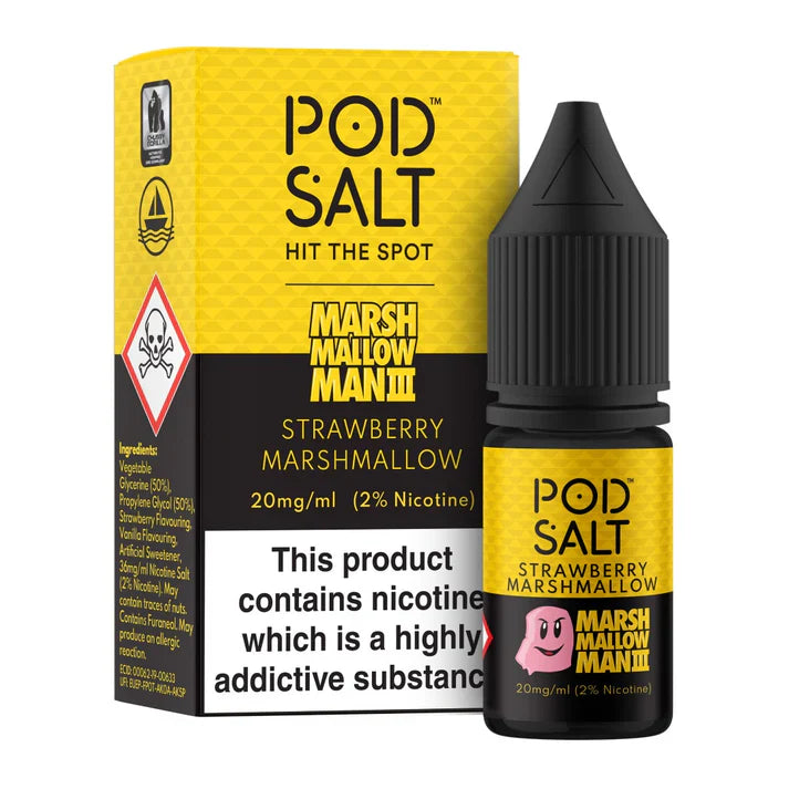 Pod Salt Fusion Marina Marshmallow Man 3 10ml Nicotine Salt E-Liquid