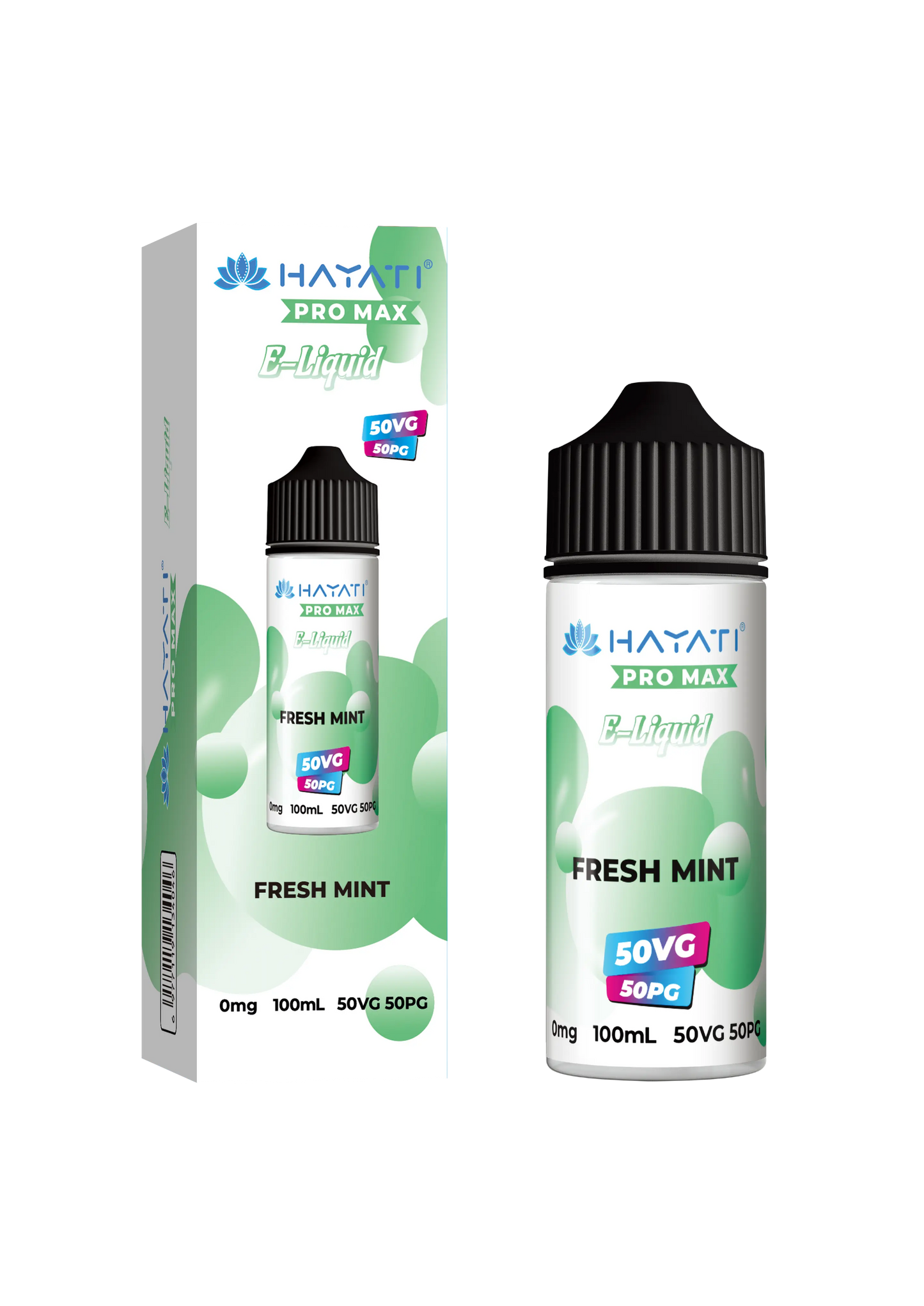 Fresh Mint 50/50 Shortfill E-Liquid by Hayati Pro Max 100ml
