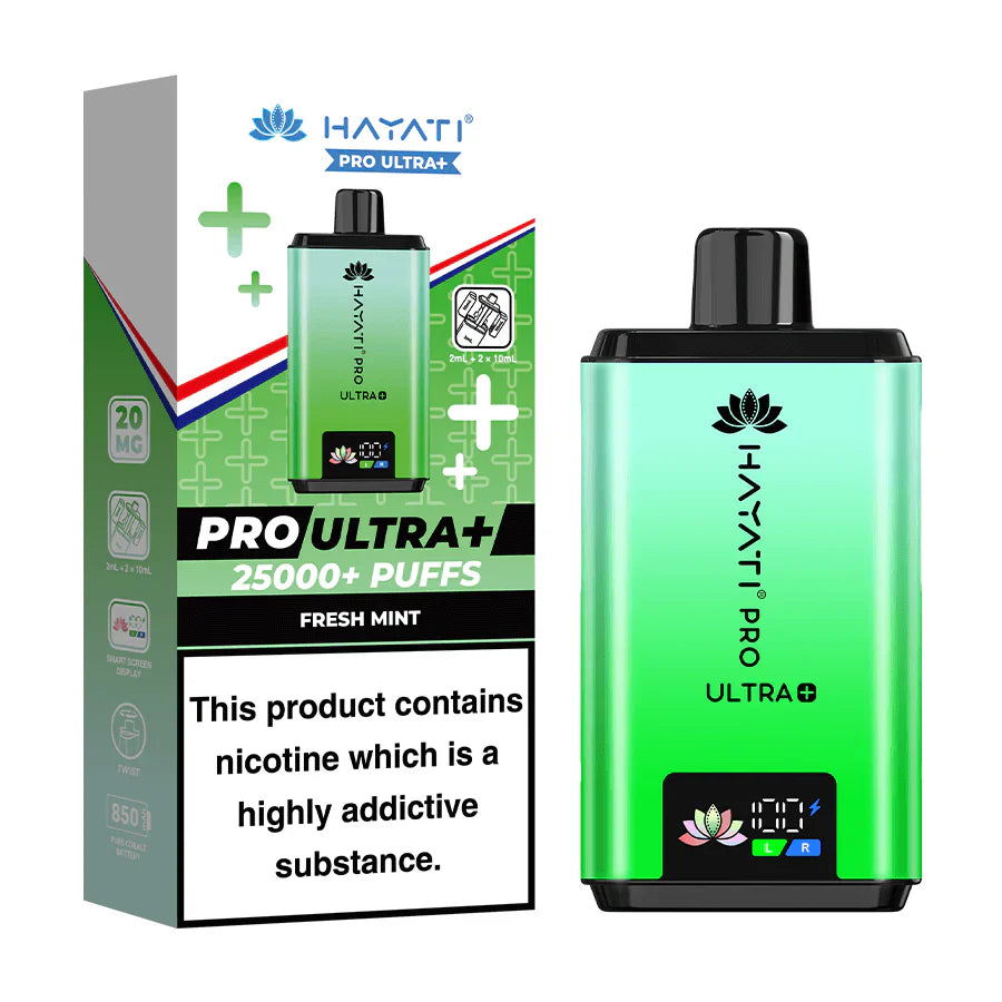 Hayati Pro Ultra Plus 25000 Fresh Mint Prefilled Pod Kit