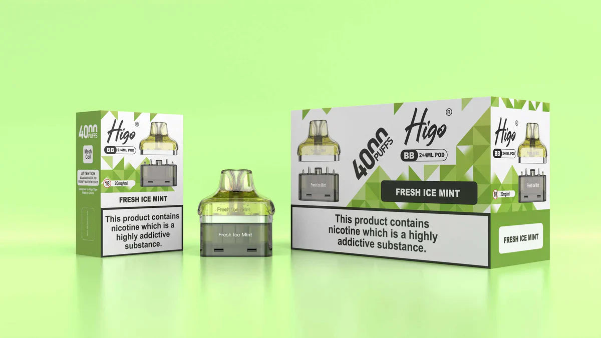 Higo BB Pod 20mg Fresh Ice Mint