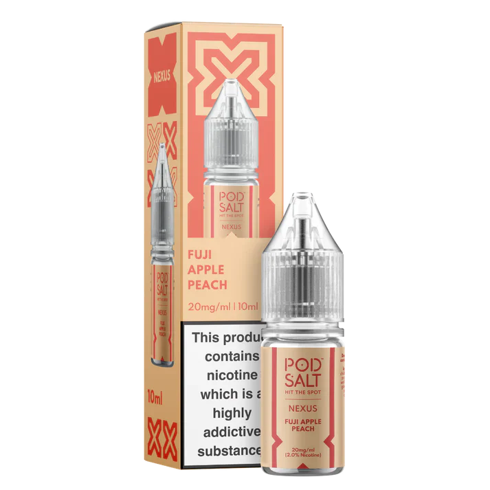 Pod Salt Nexus Fuji Apple Peach 10ml Nicotine Salt E-Liquid