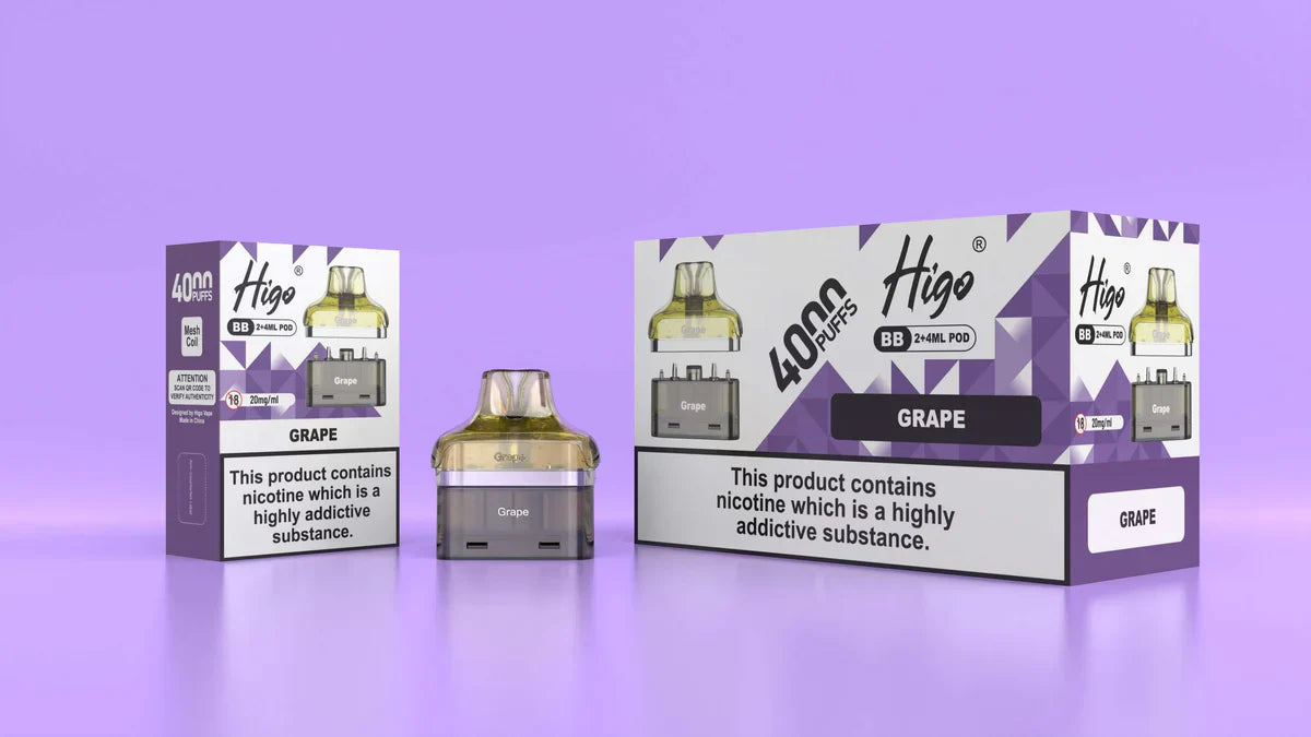 Higo BB Pod 20mg Grape