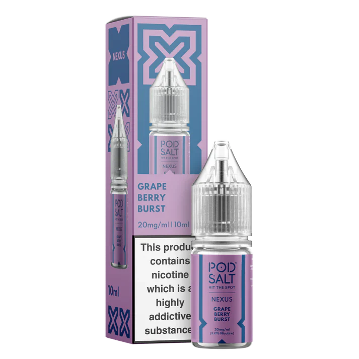 Pod Salt Nexus Grape Berry Burst 10ml Nicotine Salt E-Liquid