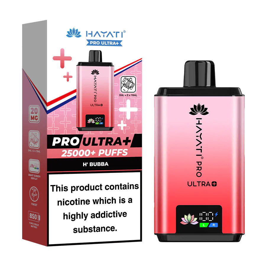 Hayati Pro Ultra Plus 25000 H' Bubba Prefilled Pod Kit