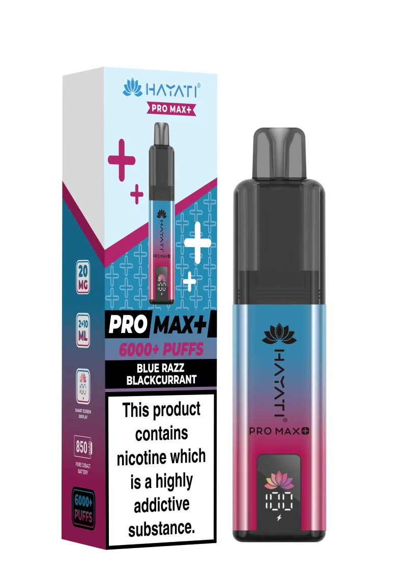Hayati Pro Max Plus 6000 Blue Razz Black Currant Prefilled Pod Kit