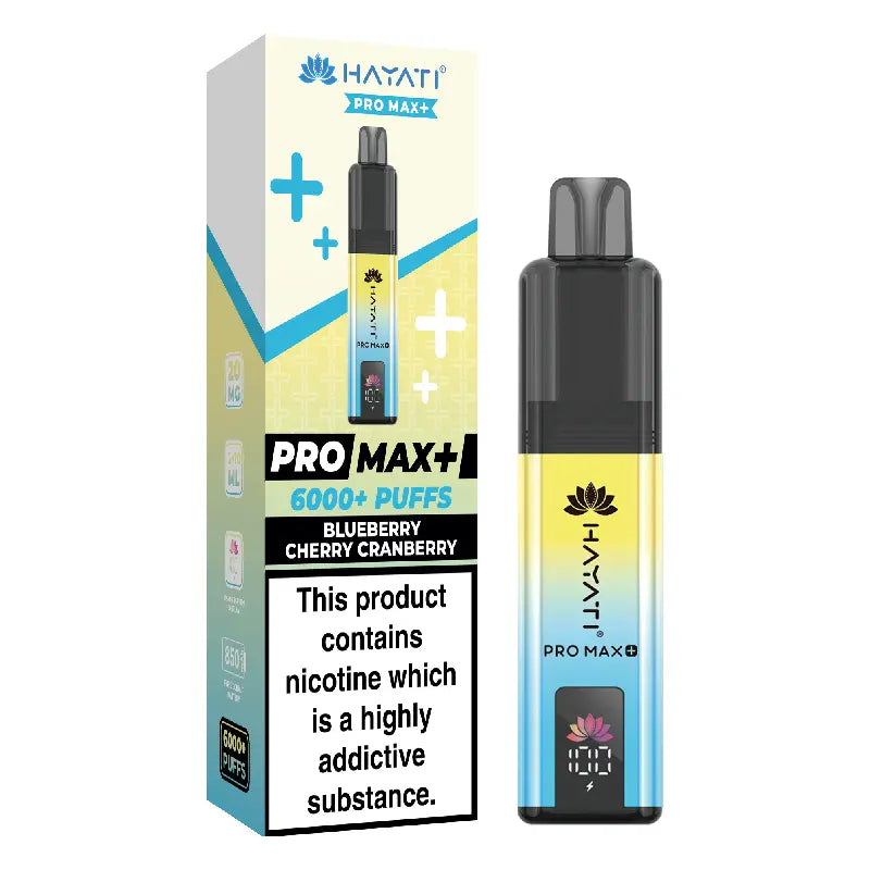 Hayati Pro Max Plus 6000 Blueberry Cherry Cranberry Prefilled Pod Kit