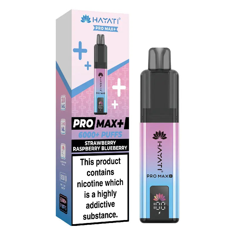 Hayati Pro Max Plus 6000 Strawberry Raspberry Blueberry Prefilled Pod Kit