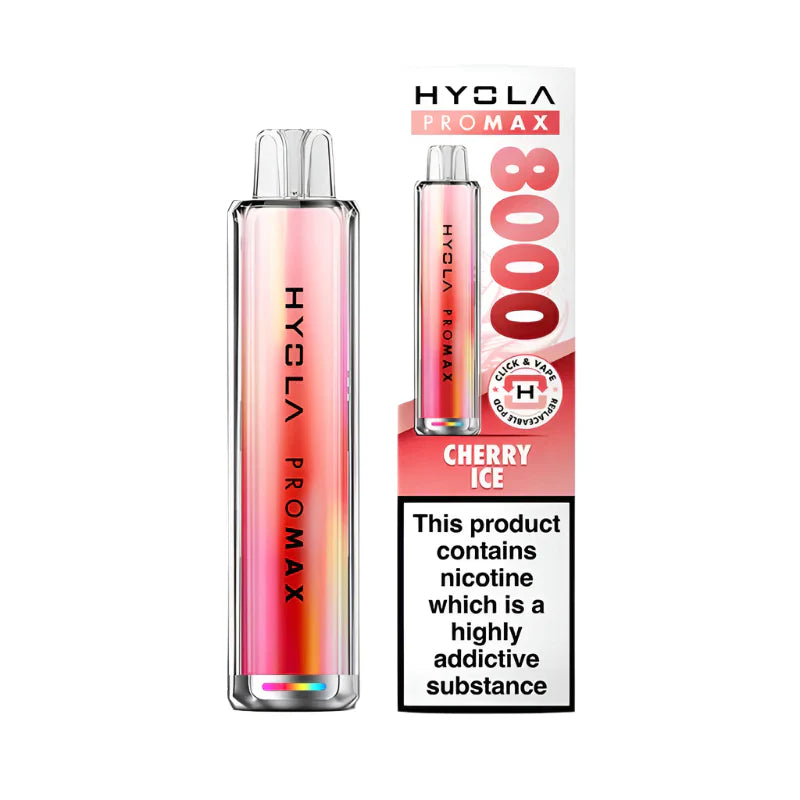 Hyola Pro Max 8000 Cherry Ice Compliant Post June 1st Prefilled Pod kit