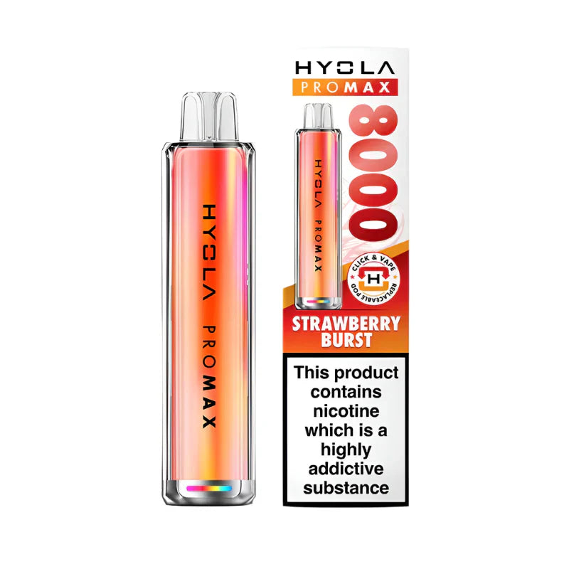 Hyola Pro Max 8000 Strawberry Burst Compliant Post June 1st Prefilled Pod kit