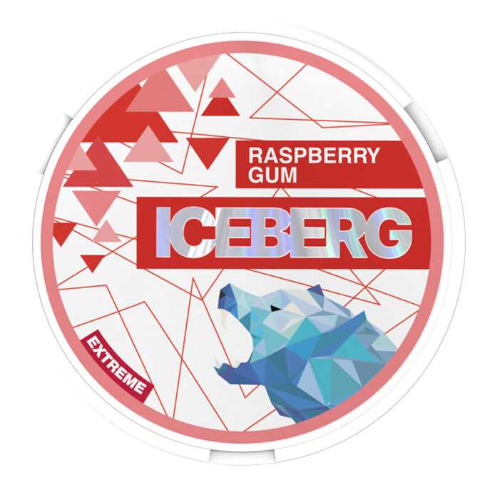 Iceberg Extreme Raspberry Gum 50mg Nicotine Pouches