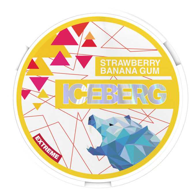 Iceberg Extreme Strawberry Banana Gum 50mg Nicotine Pouches