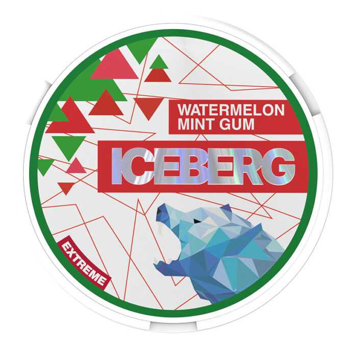 Iceberg Extreme Watermelon Mint Gum 50mg Nicotine Pouches