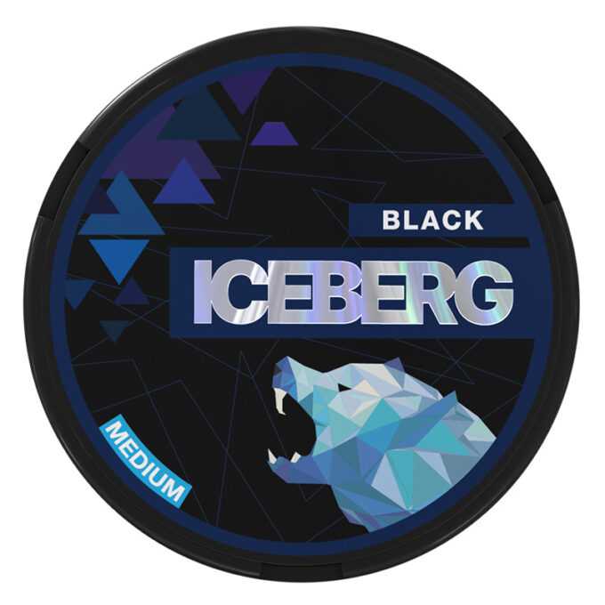 Iceberg Medium Black 20mg Nicotine Pouches
