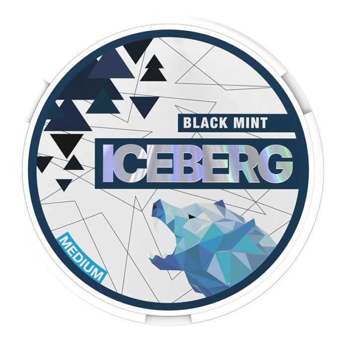 Iceberg Medium Black Mint 20mg Nicotine Pouches