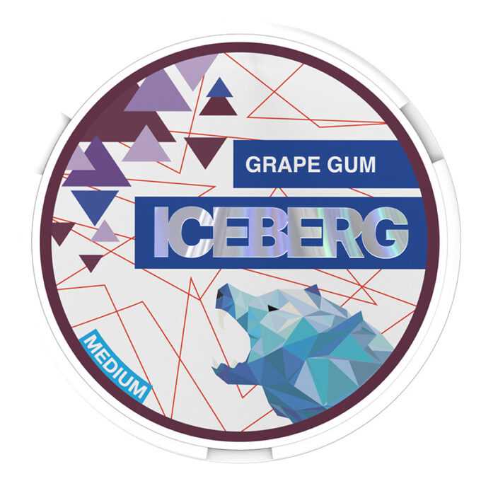 Iceberg Medium Grape Gum 20mg Nicotine Pouches