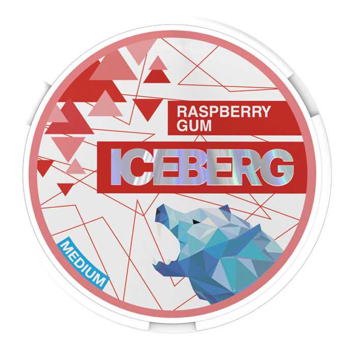 Iceberg Medium Raspberry Gum 20mg Nicotine Pouches