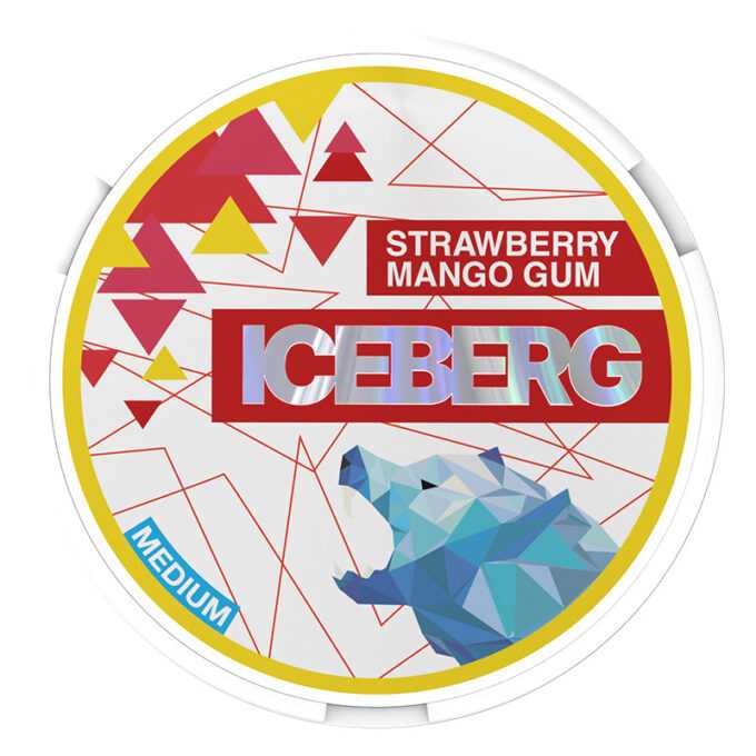 Iceberg Medium Strawberry Mango Gum 20mg Nicotine Pouches