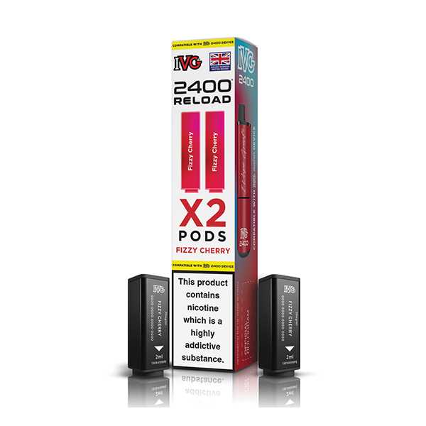 IVG 2400 2‑In‑1 Fizzy Cherry Prefilled Pods