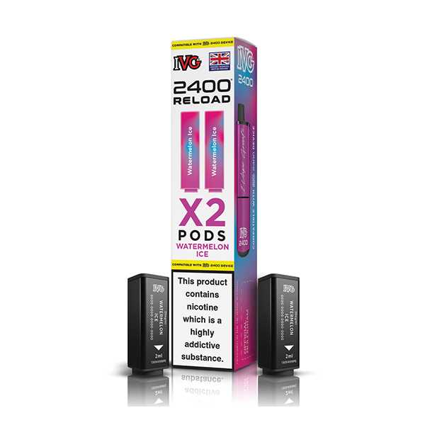 IVG 2400 2‑In‑1 Watermelon Ice Prefilled Pods