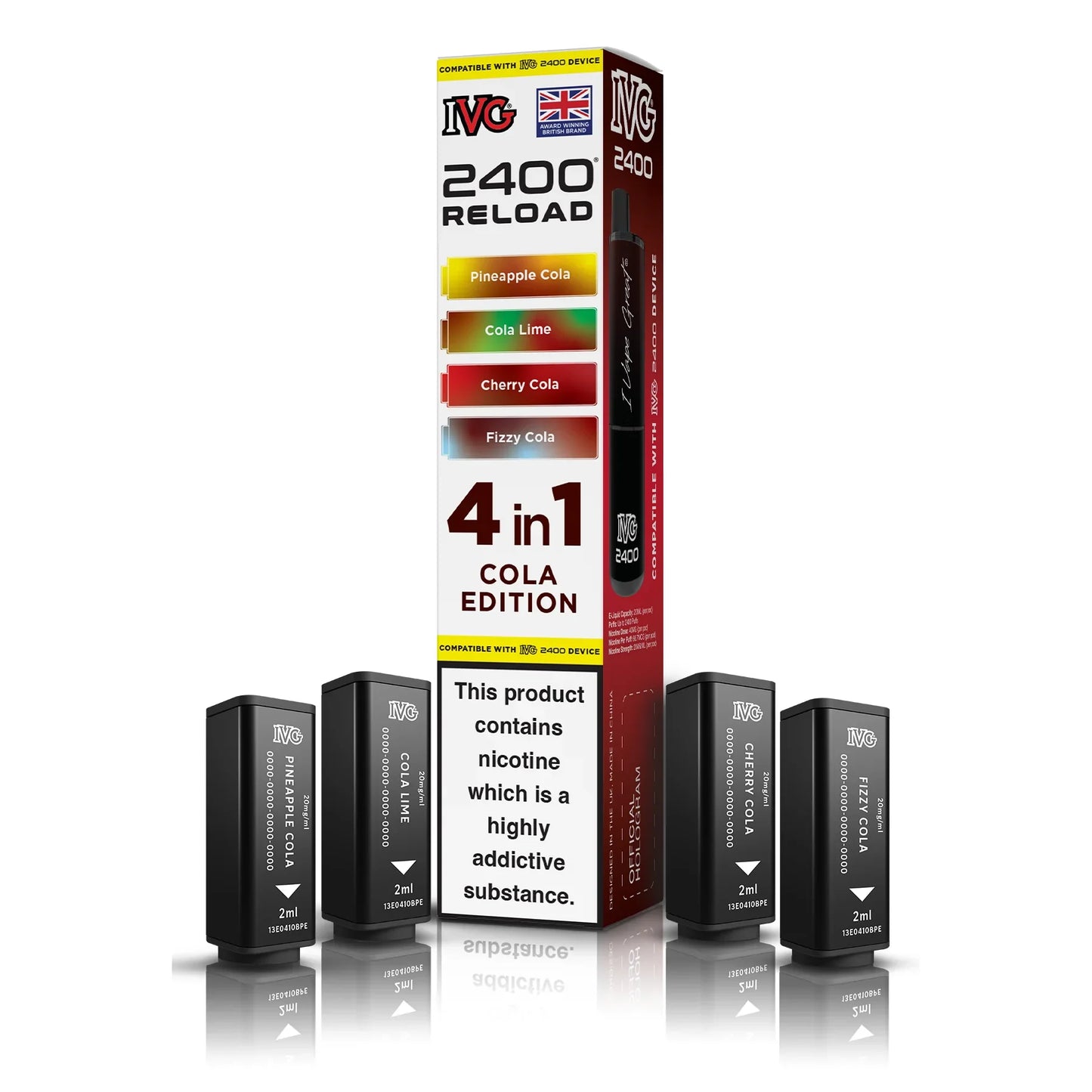 IVG 2400 4‑In‑1 Cola Edition Prefilled Pods
