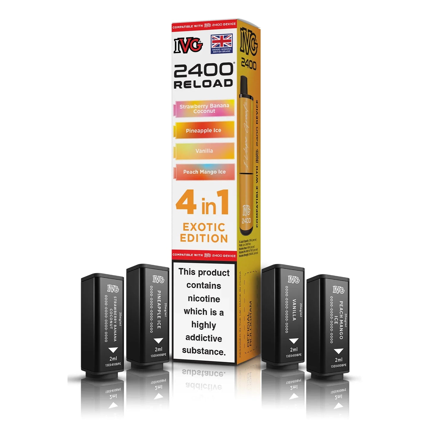 IVG 2400 4‑In‑1 Exotic Edition Prefilled Pods