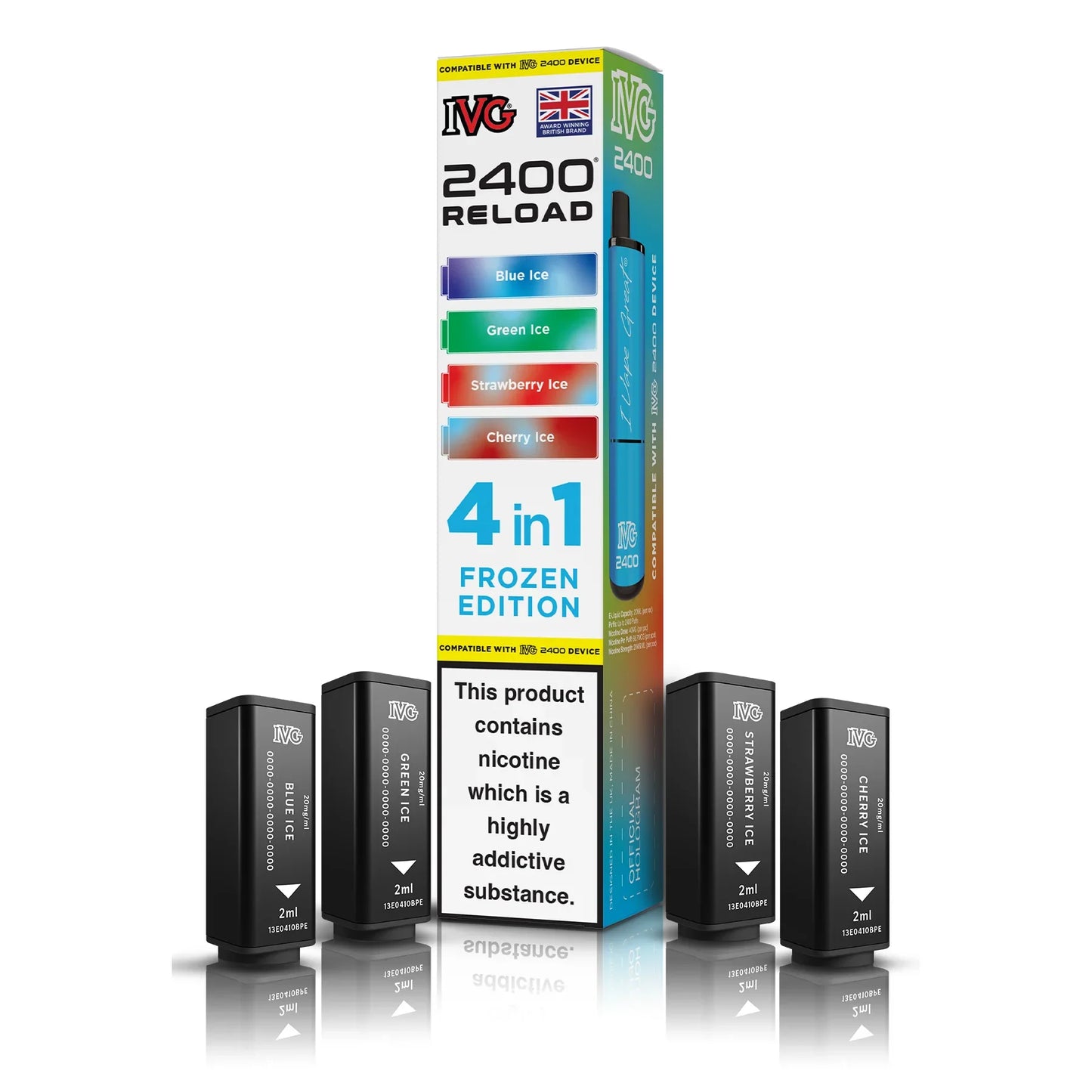 IVG 2400 4‑In‑1 Frozen Edition Prefilled Pods
