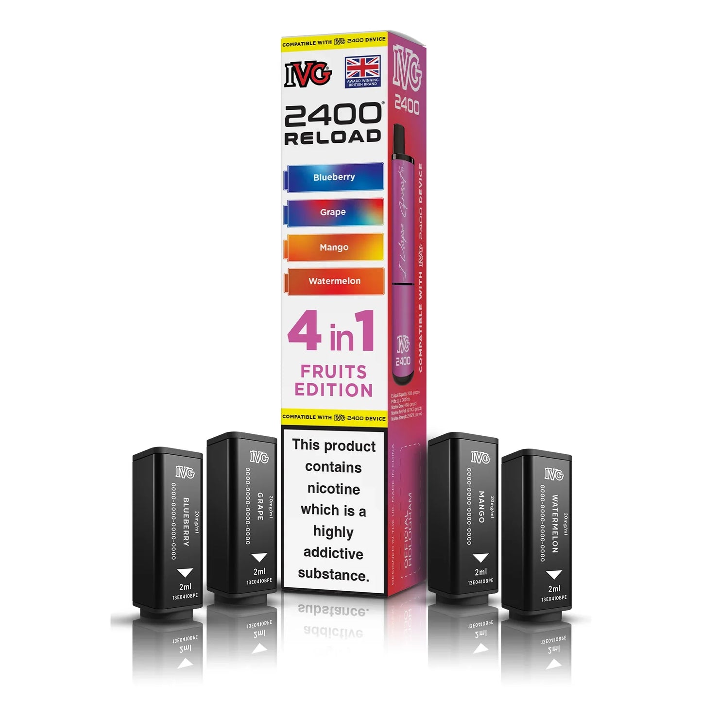 IVG 2400 4‑In‑1 Fruits Edition Prefilled Pods