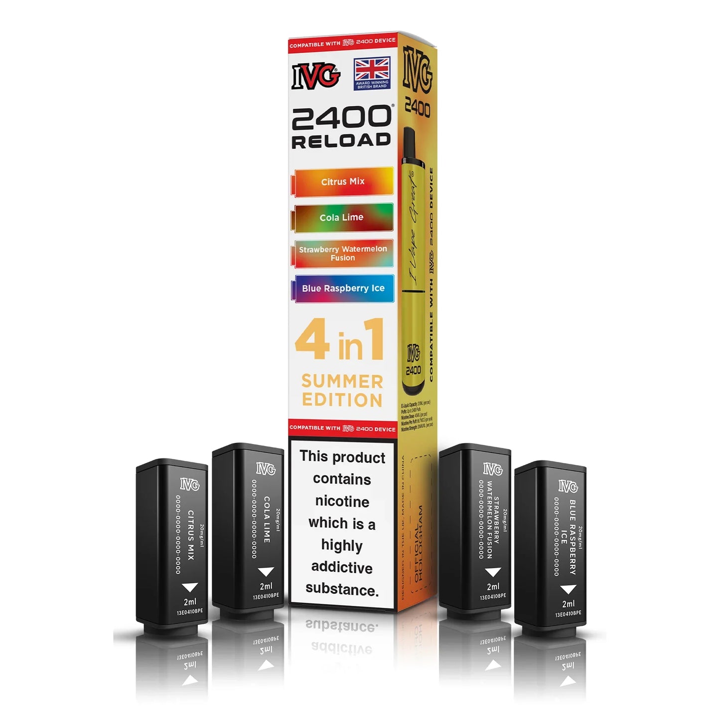 IVG 2400 4‑In‑1 Summer Edition Prefilled Pods