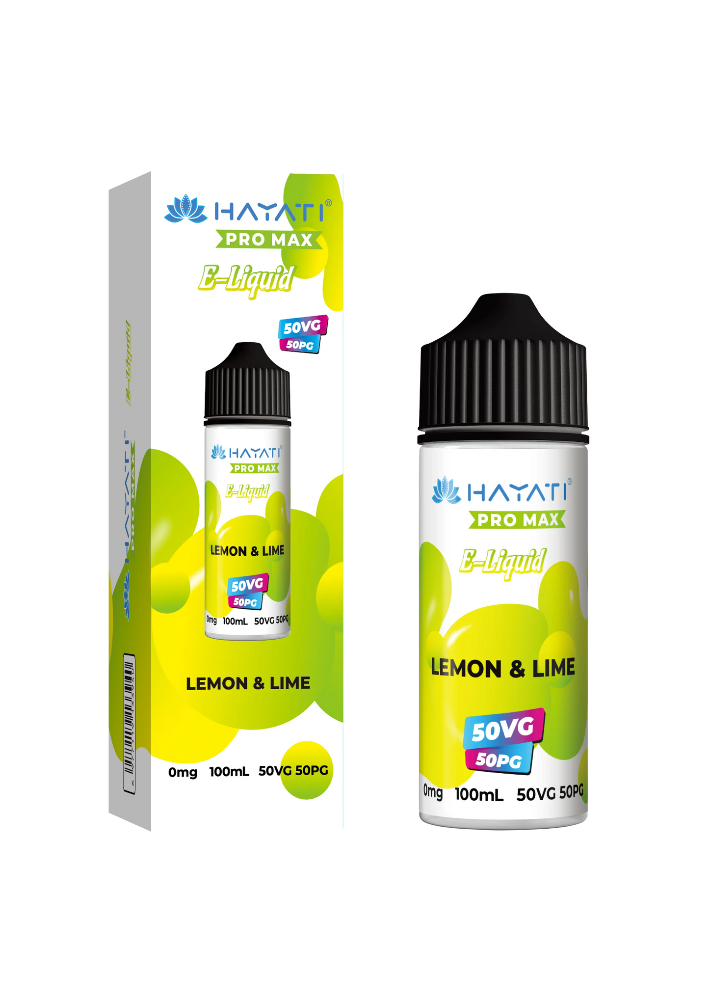 Lemon Lime 50/50 Shortfill E-Liquid by Hayati Pro Max 100ml