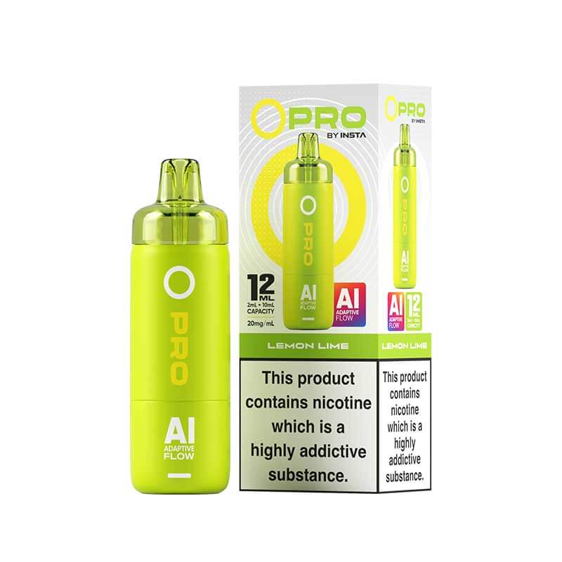 Insta O Pro 10K Lemon Lime Prefilled Pod Vape Kit