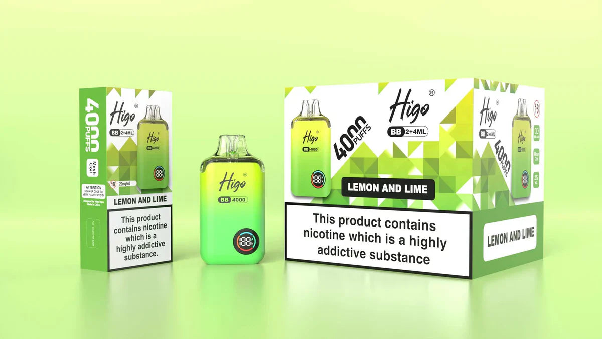 Higo BB Lemon and Lime Prefilled Pod Vape Kit