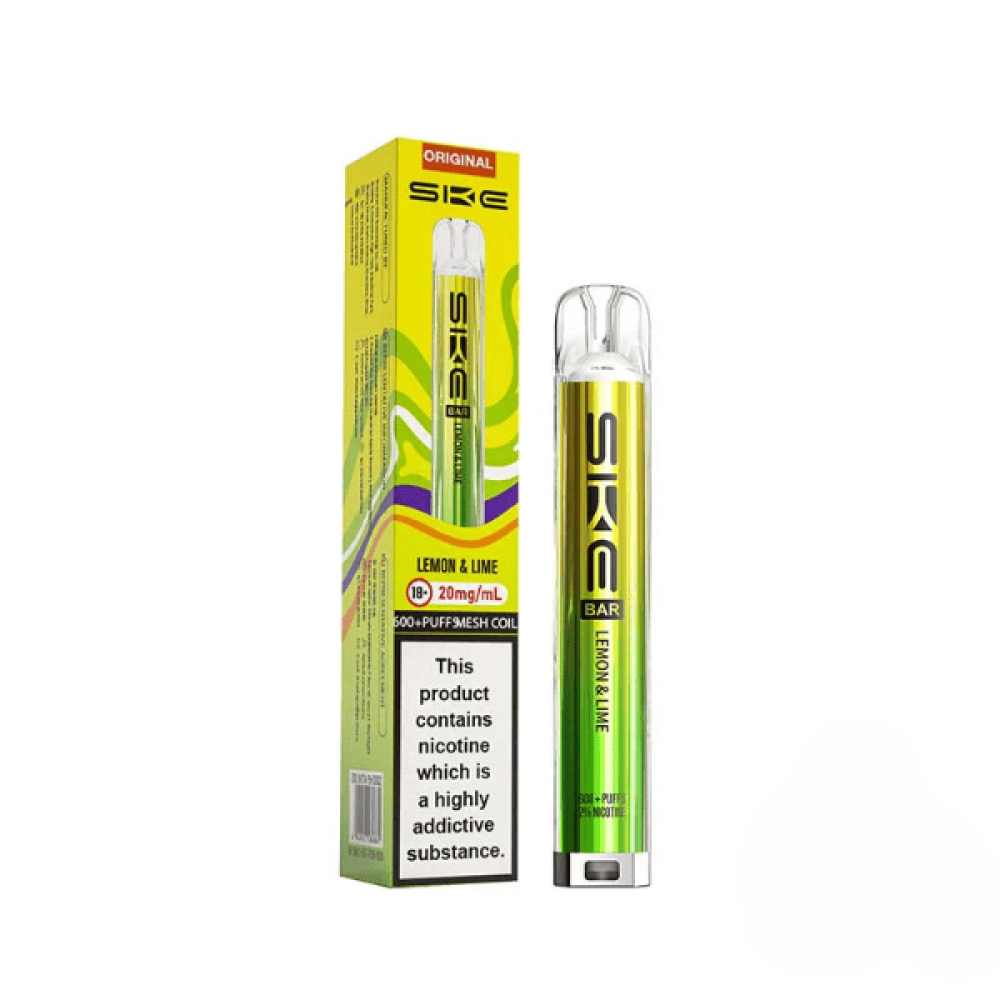 SKE Original Bar 600 Lemon Lime Compliant Post June 1st Prefilled Pod Kit