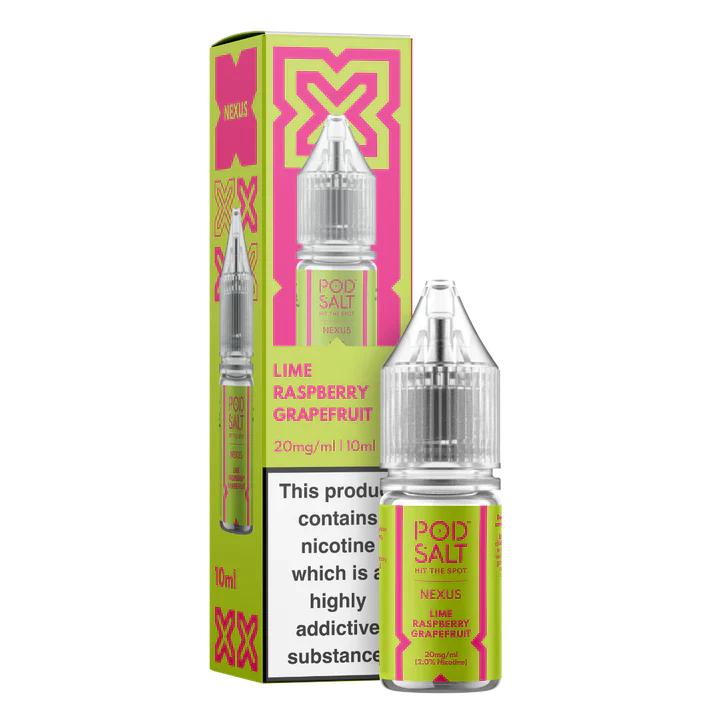 Pod Salt Nexus Lime Raspberry Grapefruit 10ml Nicotine Salt E-Liquid