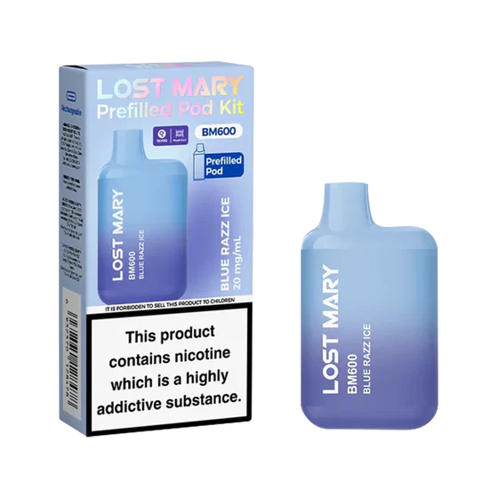 Lost Mary BM600 Blue Razz Ice Prefilled Pod Kit