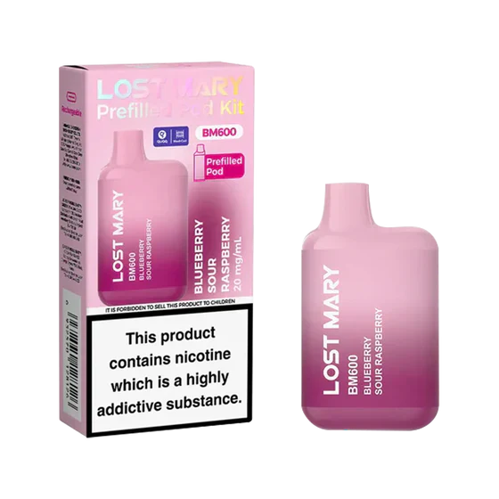 Lost Mary BM600 Blueberry Sour Raspberry Prefilled Pod Kit