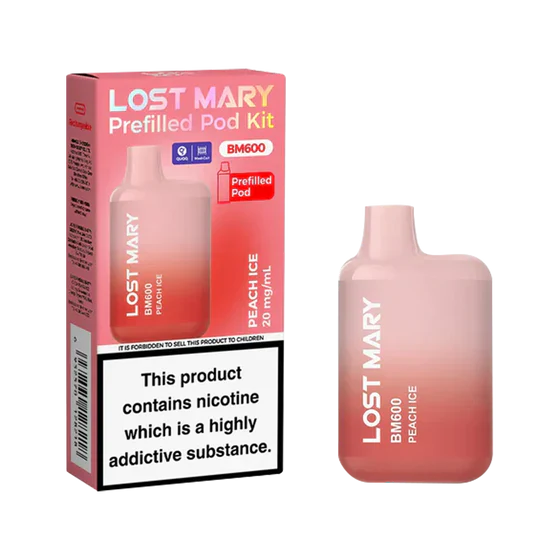 Lost Mary BM600 Peach Ice Prefilled Pod Kit