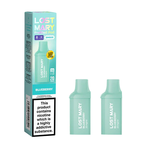 Lost Mary BM600 Blueberry Prefilled Replacement Pods Pack of 2
