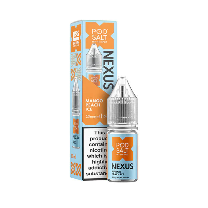 Pod Salt Nexus Mango Peach Ice 10ml Nicotine Salt E-Liquid