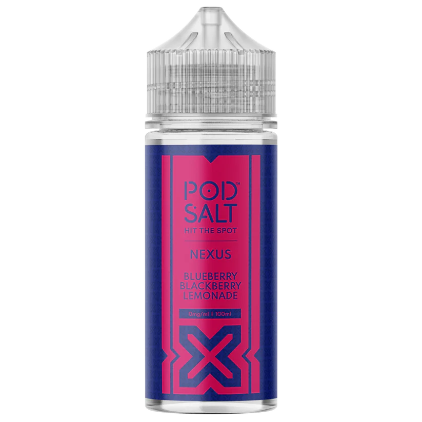 Pod Salt Nexus Shortfill Blueberry Blackberry Lemonade 100ml E‑Liquid