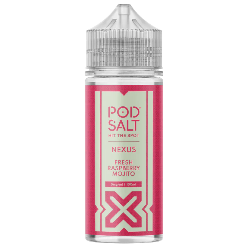 Pod Salt Nexus Shortfill Fresh Raspberry Mojito 100ml E‑Liquid