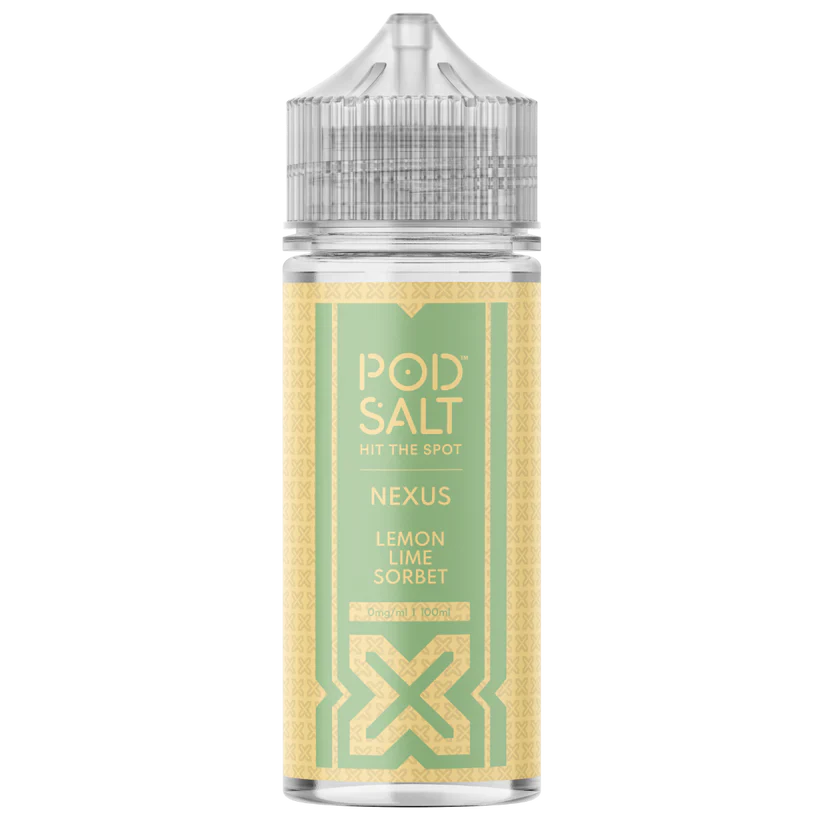 Pod Salt Nexus Shortfill Lemon Lime Sorbet 100ml E‑Liquid