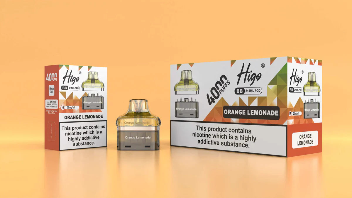 Higo BB Pod 20mg Orange Lemonade